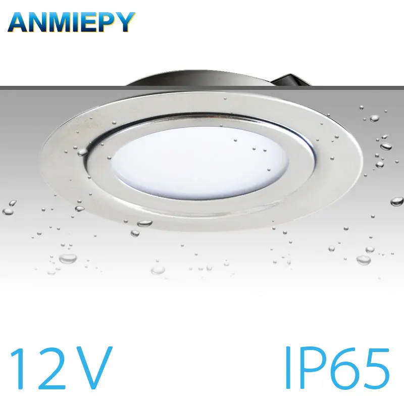 

IP65 Spotlight 3W 5W 7W DC 12V Stainless Steel 304 LED Safety Voltage ultra-thin Home Kitchen Dining Spot Lighting 14mm Slim