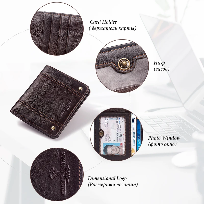 Ультратонкий кошелек из 100% натуральной кожи мужской мужское портмоне Cuzdan тонкий