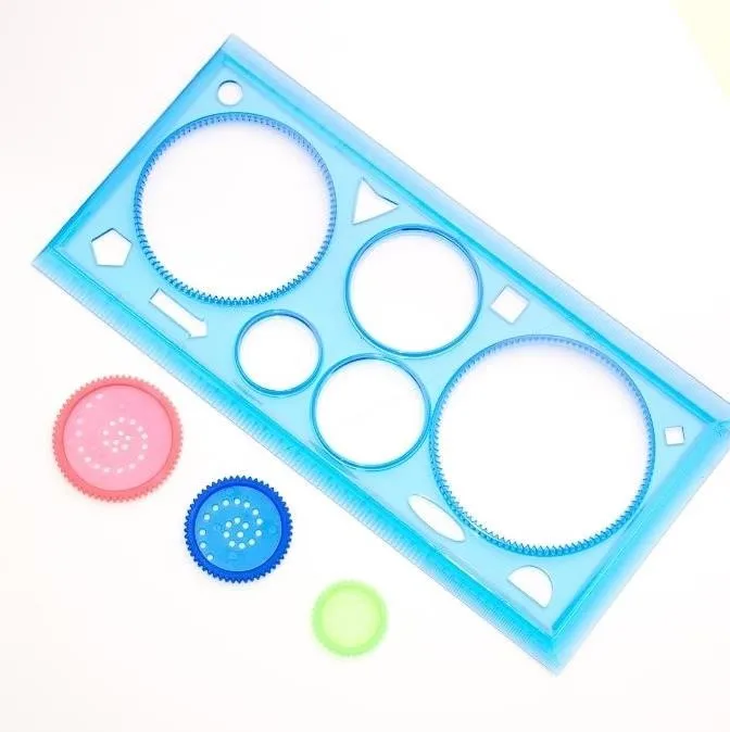 Набор линейок для рисования spirographic 1 шт. креативные спиральные Развивающие