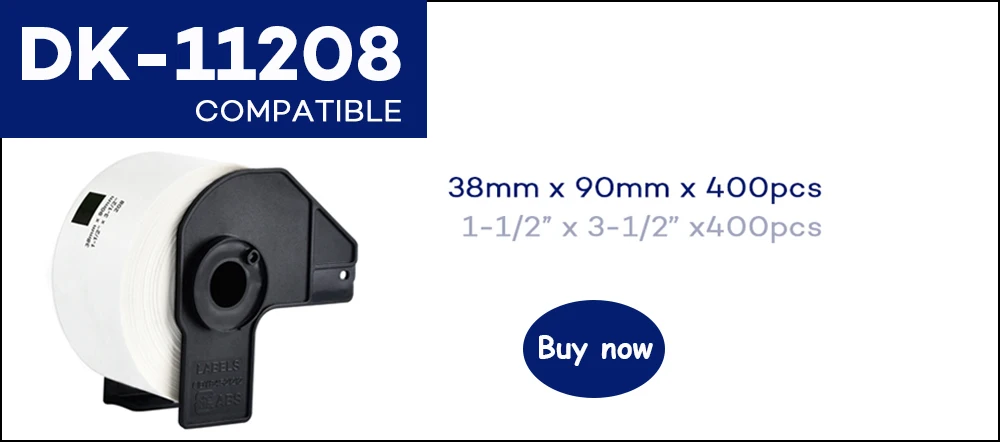 CIDY совместимый для Brother Labels Dk-11209 62 мм x 29 мм 800 этикеток в рулоне термостикер Dk 11209 DK 1209 Dk1209