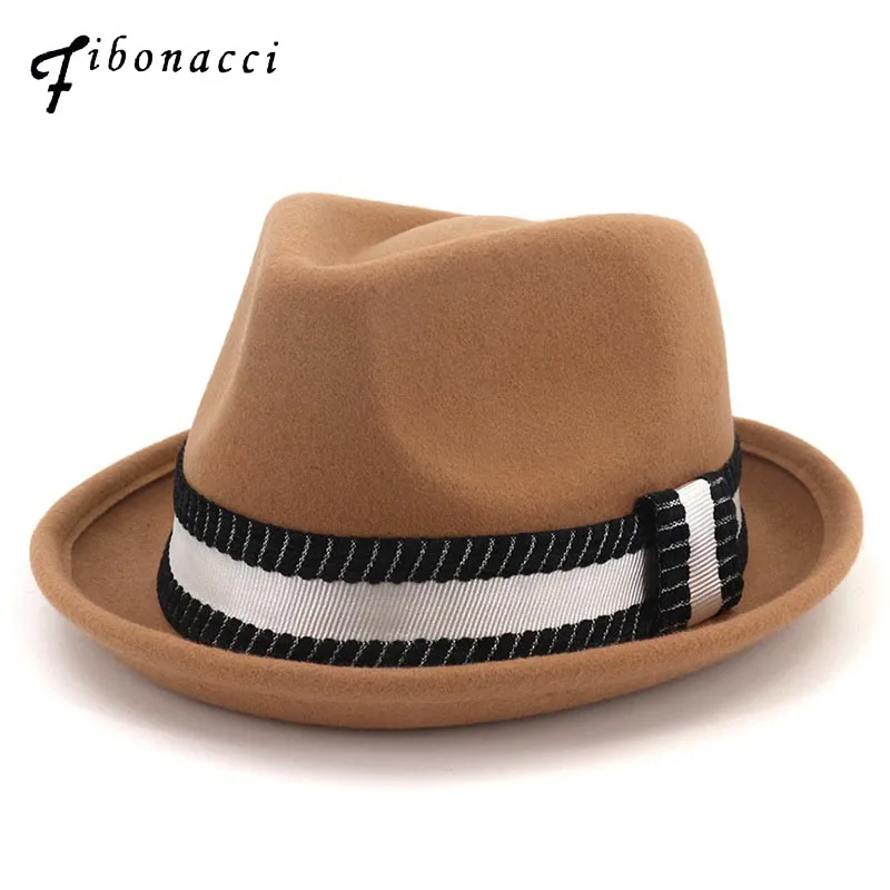 Зимние фетровые шапки Фибоначчи высокого качества из шерсти войлочные для