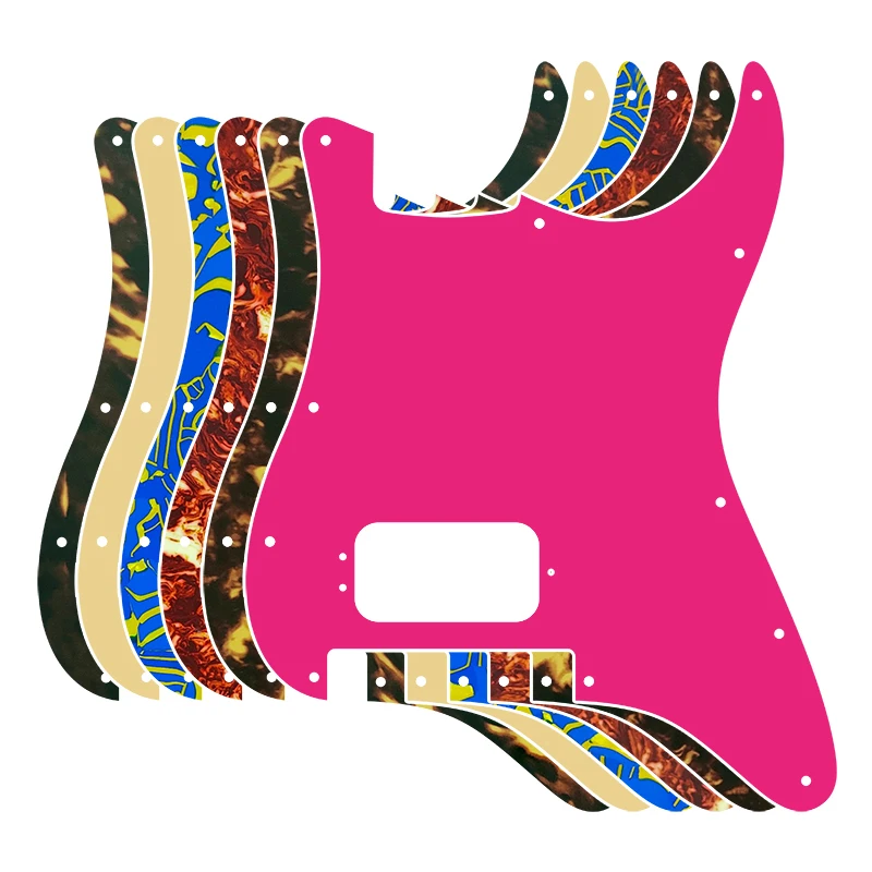 

Xin Yue Quality Guitar Pickguard For US 11 Screw Holes Strat With Floyd Rose Tremolo Bridge Humbucker Single H Scratch Plate