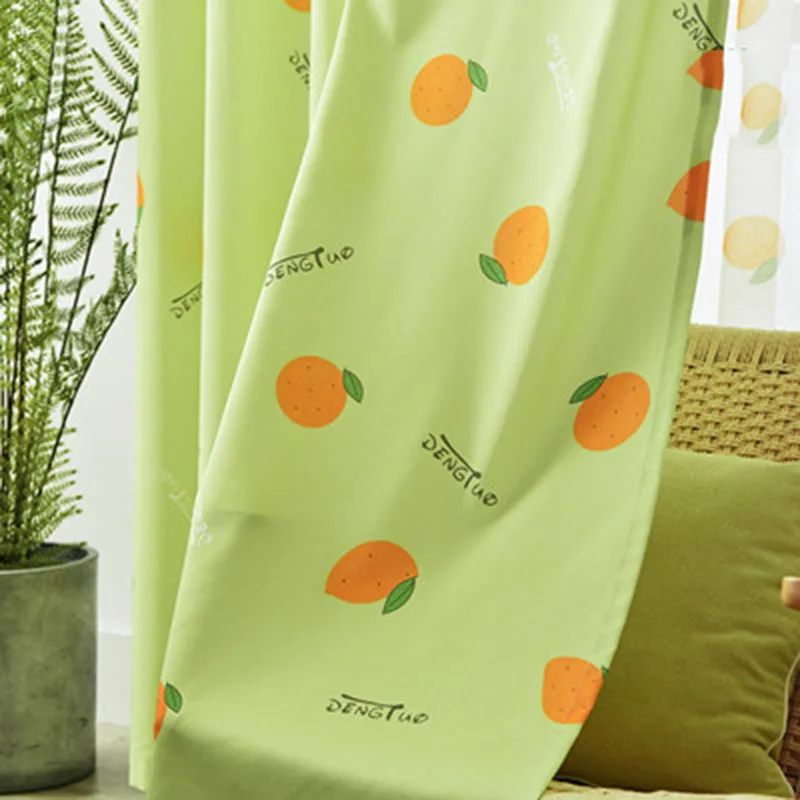 

Половинная занавеска оранжевый свежий домашний декор фатин шторы в скандинавском стиле для спальни гостиной Кабинета оконные шторы