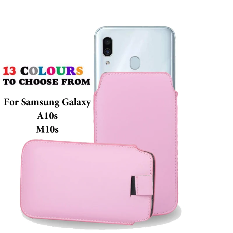 Кожаный чехол Coque для samsung Galaxy A10s M10s Чехол карманный веревочный кобура Tab