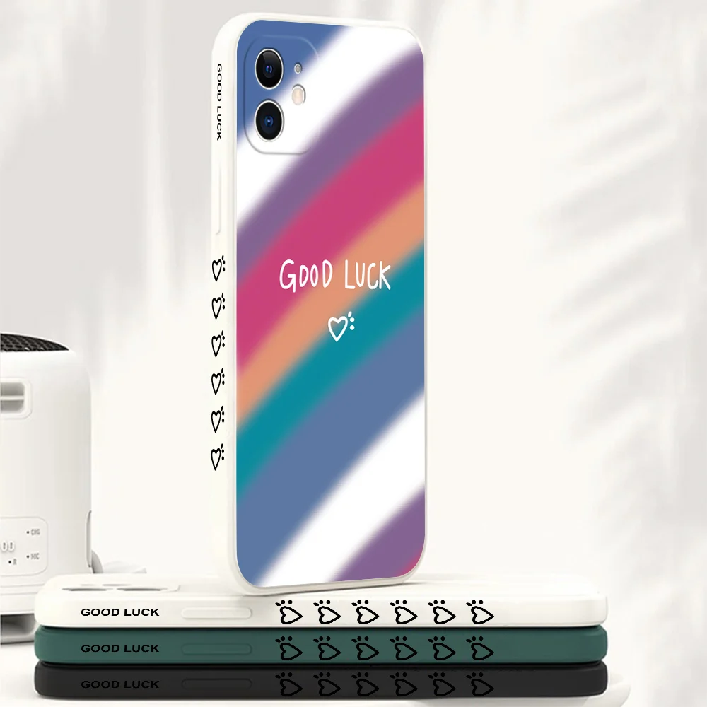 cartoon straight edge pattern phone case for oneplus 7 8 9 pro one plus 9 pro 8t cute good luck rainbow phone case free global shipping