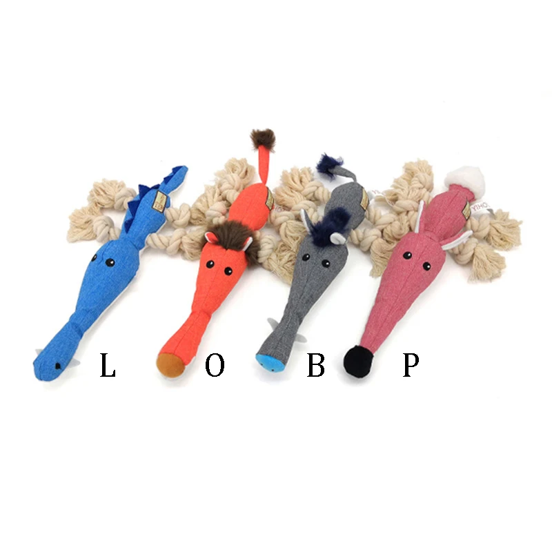 Хлопковая веревка жевательная игрушка для собак молярная Интерактивная