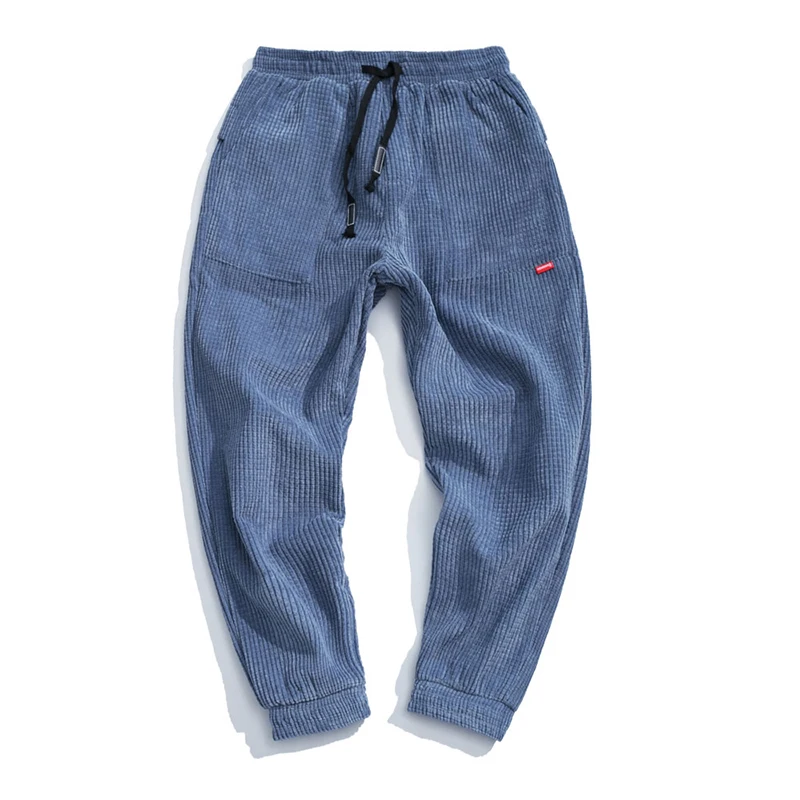 

Hot Sale Japanese Style Vintage Fashion Corduroy Men's Joggers Trousers Hip Hop Autumn Casual Harem Pants Sweatpants Streetwear