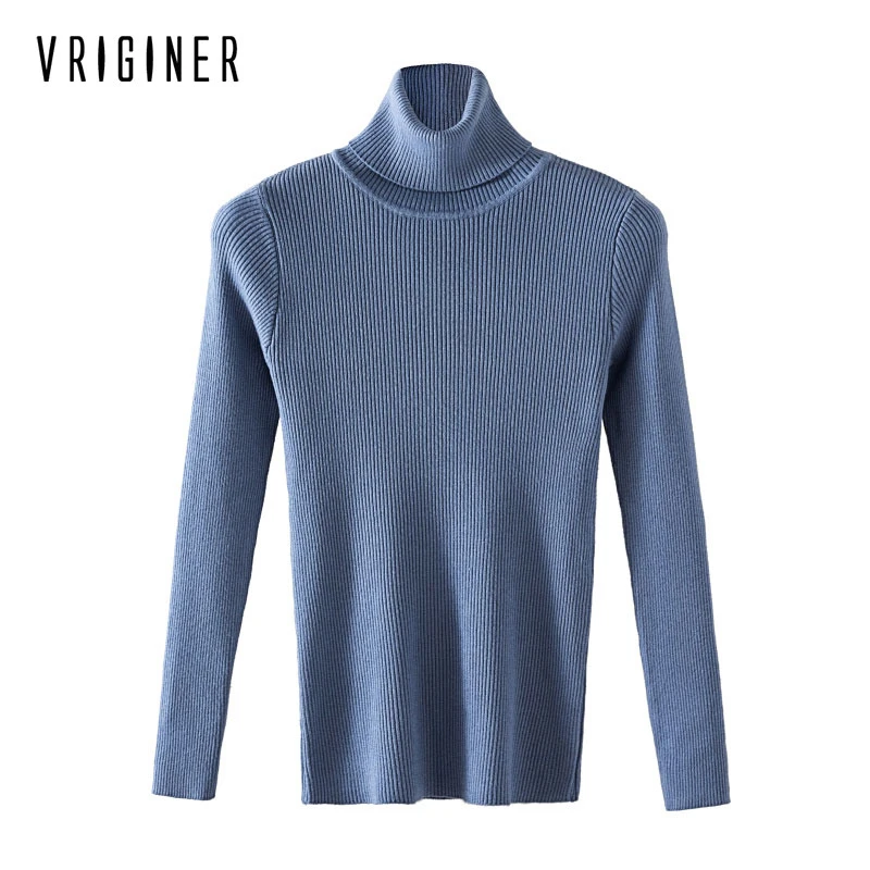 

New Thick Turtleneck Warm Women Sweater Autumn Winter Knitted Femme Pull High Elasticity Soft Female Pullovers Sweater
