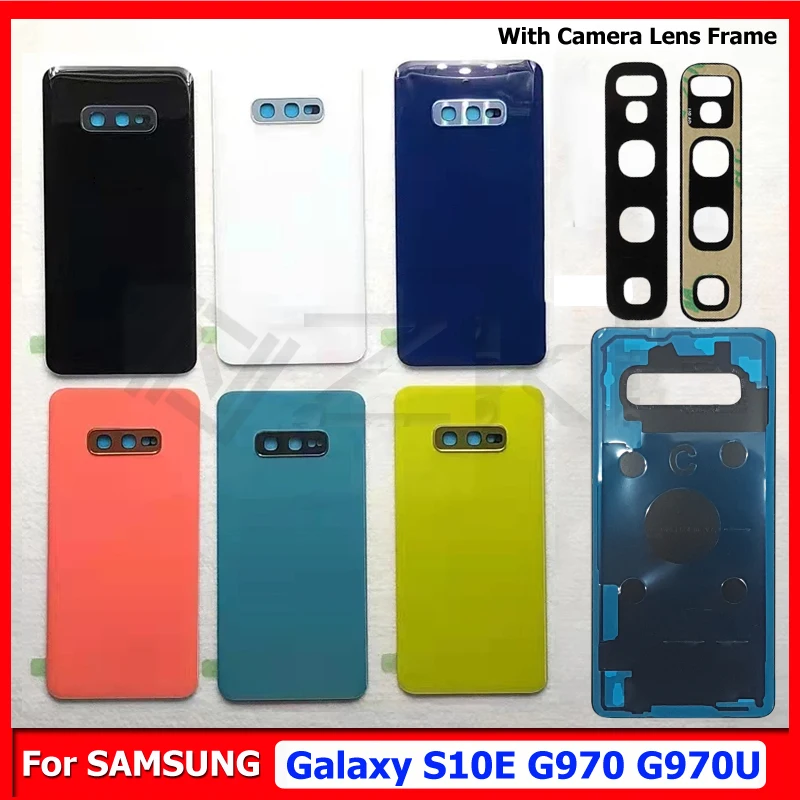 Для Samsung Galaxy S10e 5 8 &quotG970F G970U G970DS Задняя стеклянная крышка Корпус Замена двери со