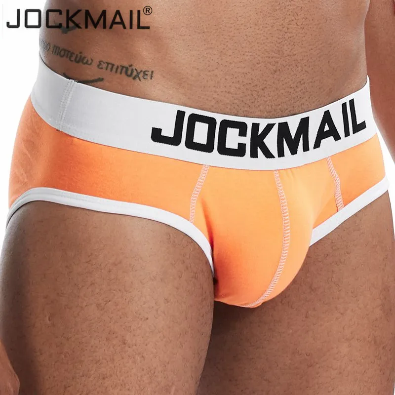Jockmail мужские бриджи из хлопка трусы-танга трусы с выпуклым мешочком стринги