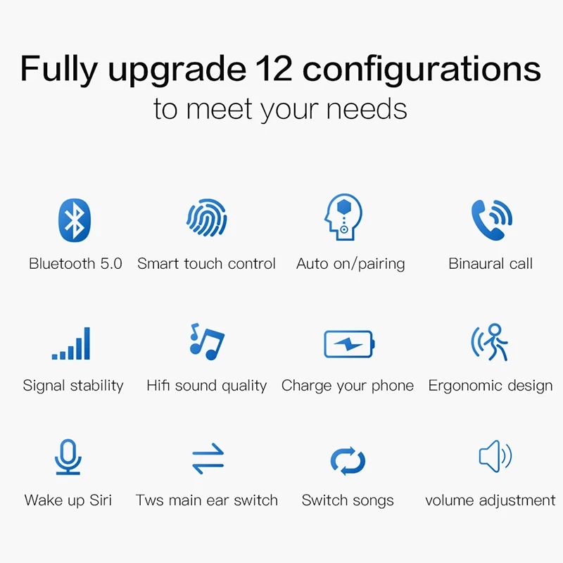 TWS 5 0 Bluetooth наушники беспроводные спортивные bluutooth стерео бас гарнитура |