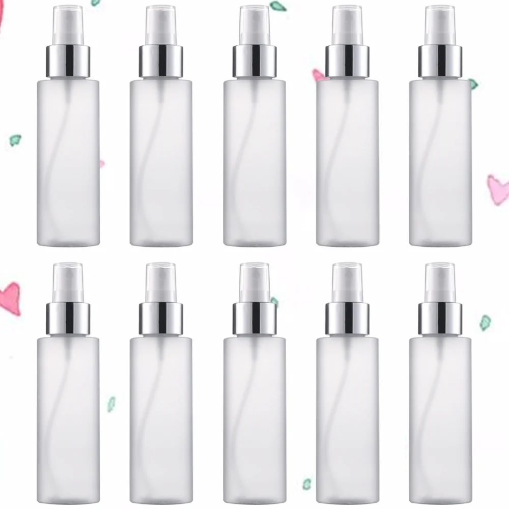 

5pcs 100ML Portable Spraying Bottles Durable Multi-purpose Toning Lotion Dispensing Bottles Toner Perfume Spray Containers (Whit