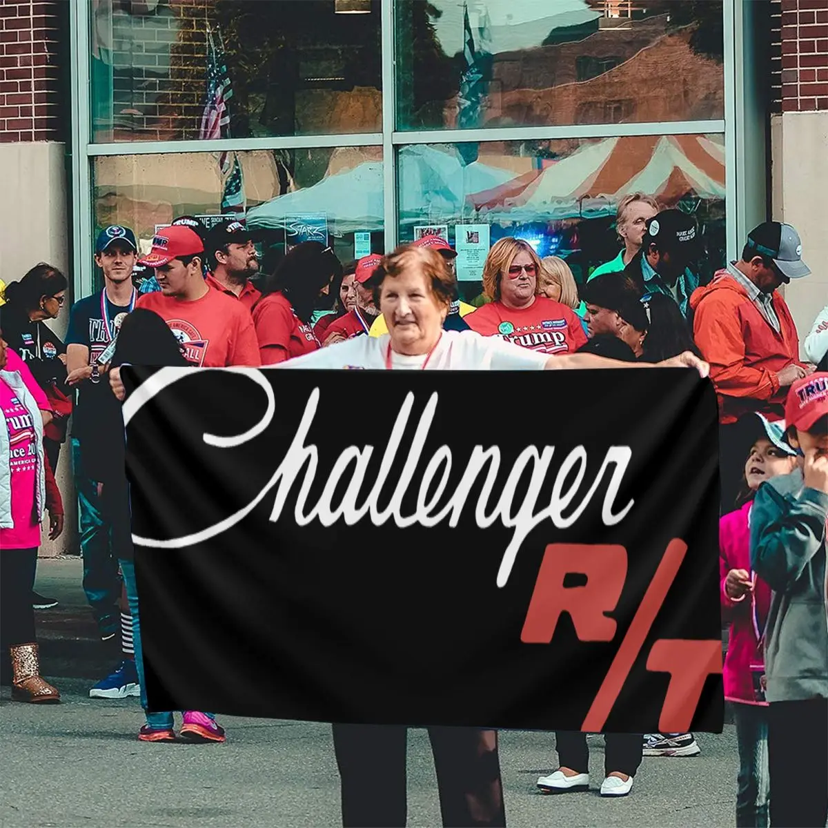 Новый D0Dge Challenger Rt Mopar тачскрин Сенсорная панель Размеры Xl мультипликационный