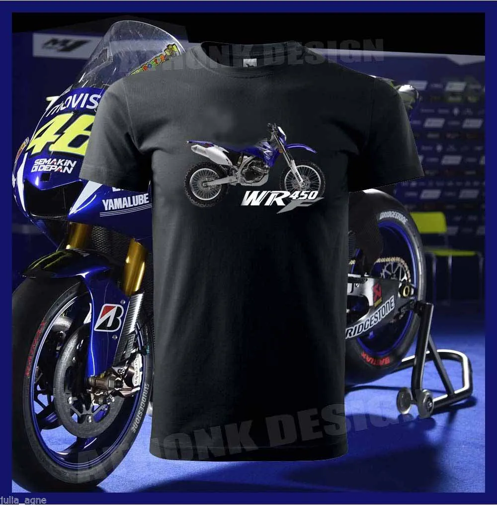 

Hot Sale WR450F SUPERMOTO Motorcycle Fans T-SHIRT WR450F CROSS COUNTRY 450XC TEE SHIRT 100% Cotton Tee Shirt