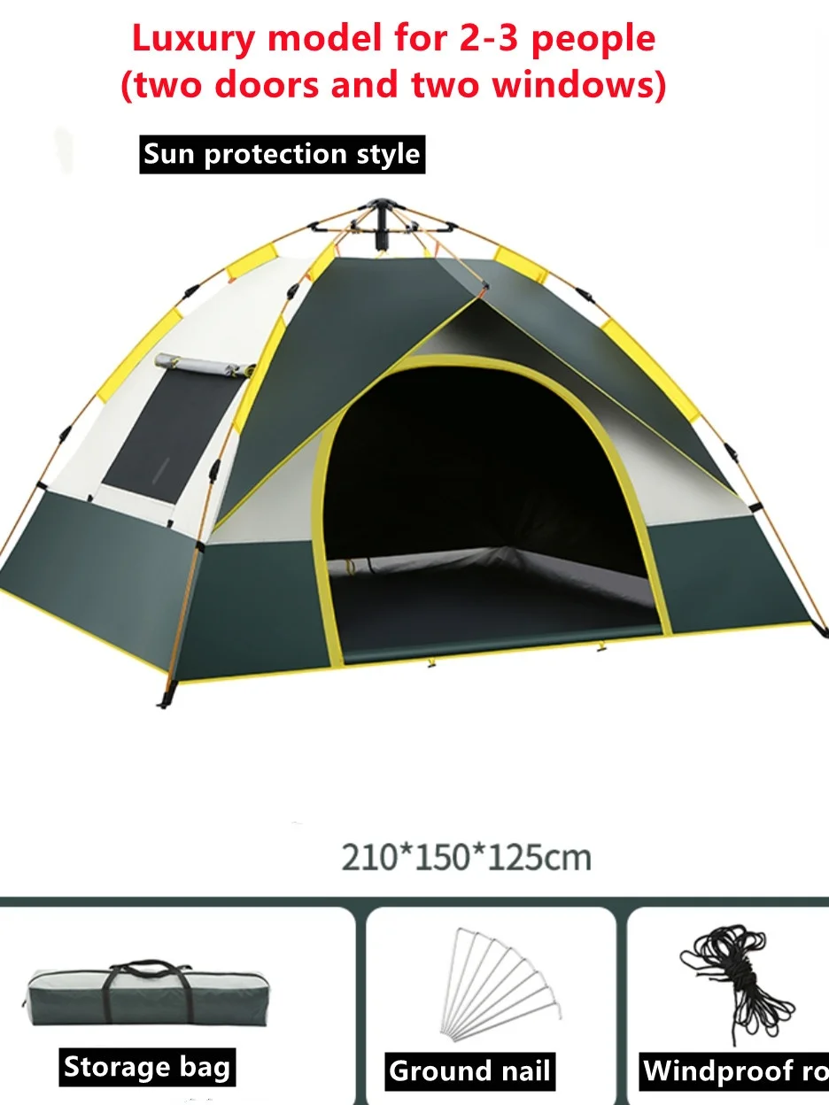 

Camping Tent Family Outdoor Tourist Automatic tent Travel Tent sun protection rainproof outdoor camping tent ultralight tent gea