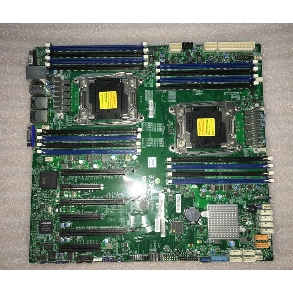100% рабочая материнская плата для сервера Supermicro X10DRi MBD-X10DRi C612 2011 V3 X99 DDR4 V4 M.2