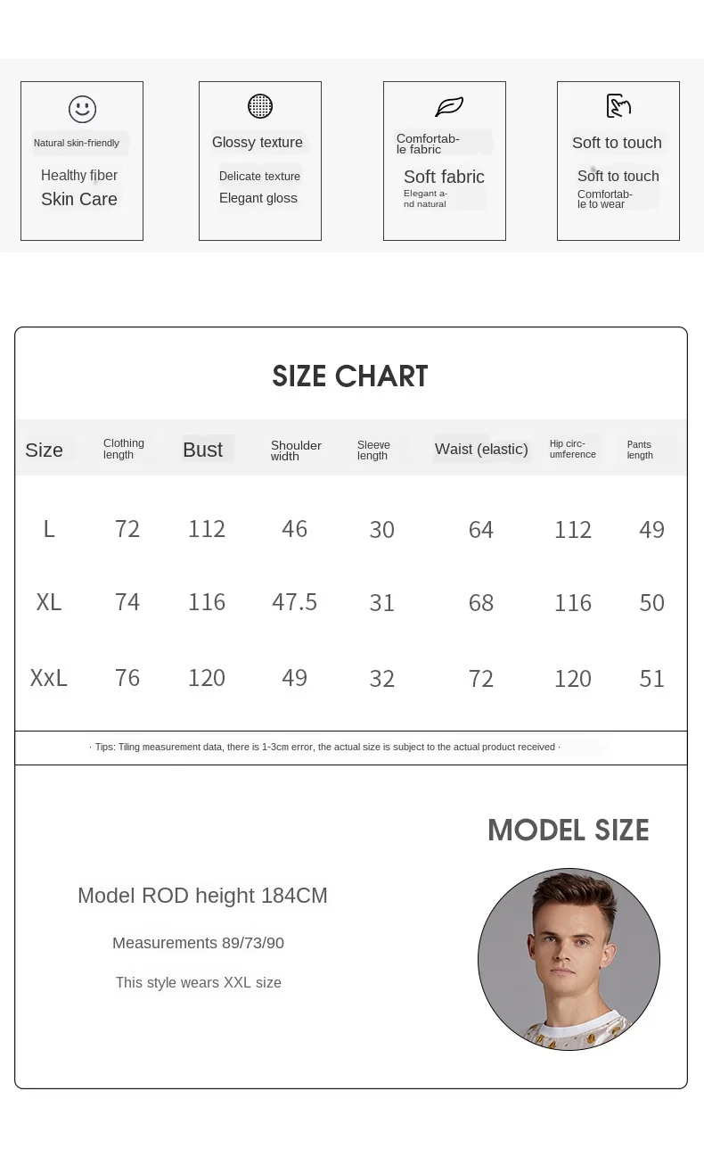 

New Men Pajamas Short Sleeve Thin Silk Boys-xia Kuan Women's Leisure Tops Loose and Plus-sized Set Mens Pyjama