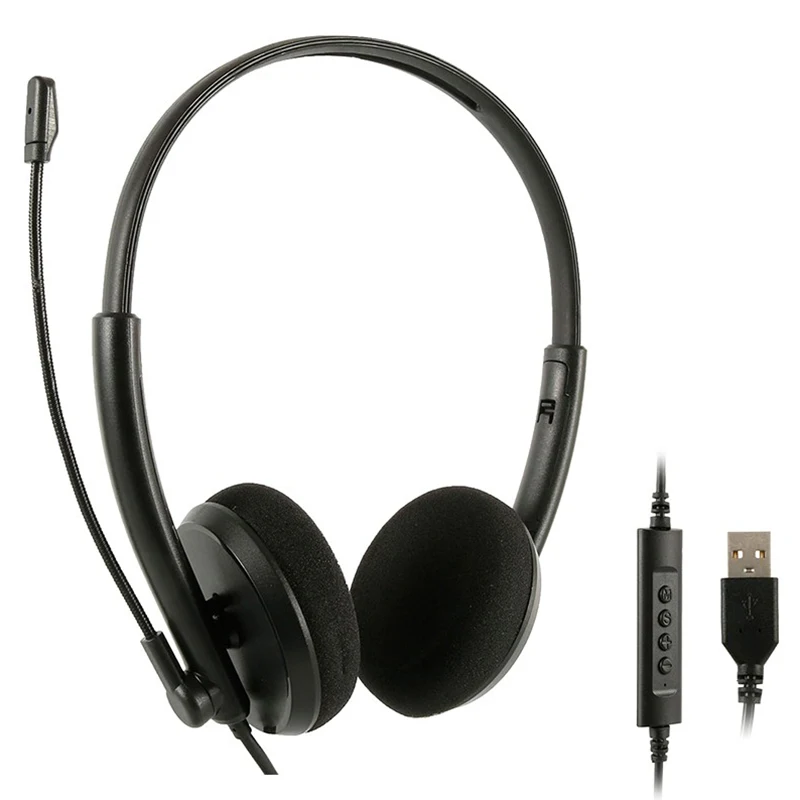 

ViCTSing USB Call Center Headset with Noise Cancelling Mic Wired Business Commuting Handsfree Headphone for PC Home Office