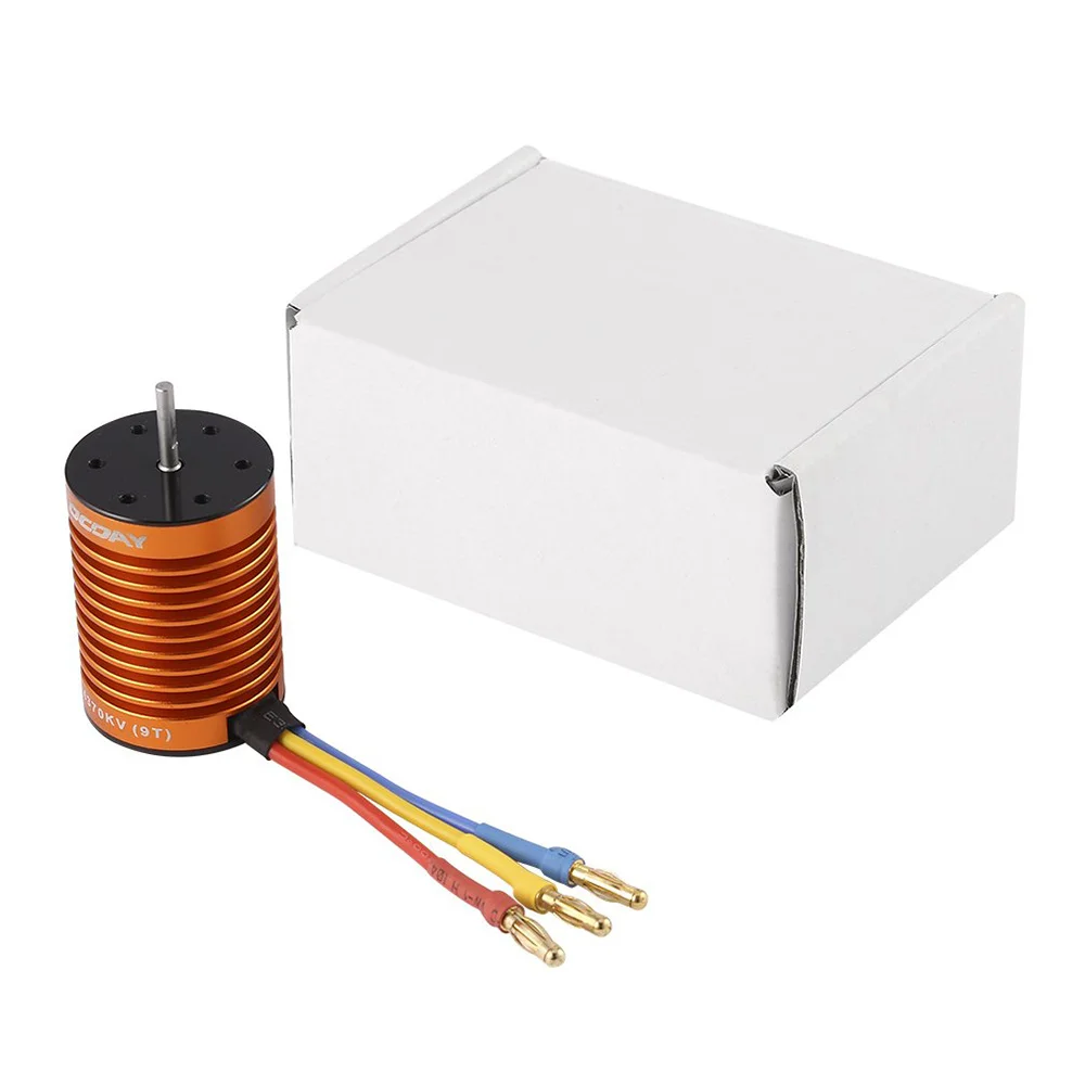 9T 4370 кв 4 полюсный Бессенсорный бесщеточный двигатель для радиоуправляемого