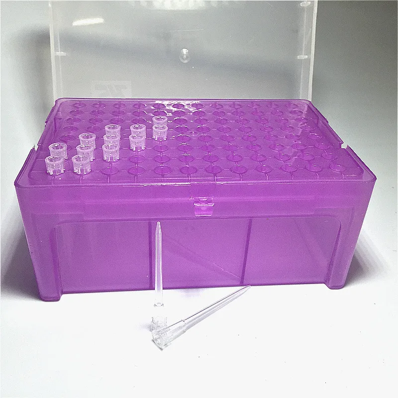 Пластиковая коробка с наконечниками для пипетки 10 ul 96 лунок картридж химической
