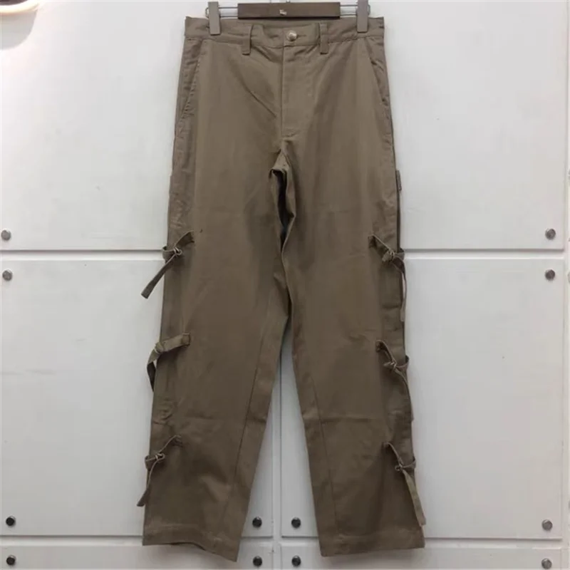 

Autumn And Winter New Elastic Multi Strap Casual Overalls High Quality Versatile Loose Men's Straight Hip Hop Pants