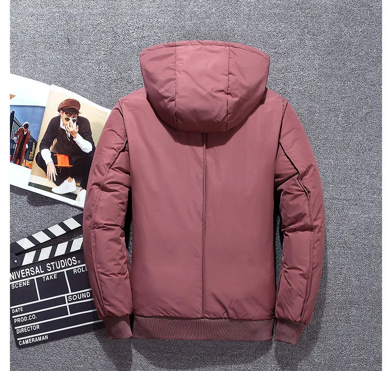 Мужская пуховая куртка Piumino Uomo Inverno 3 цвета Doudoune Мужская ветрозащитная верхняя одежда с капюшоном Повседневная белая пуховая куртка 4XL