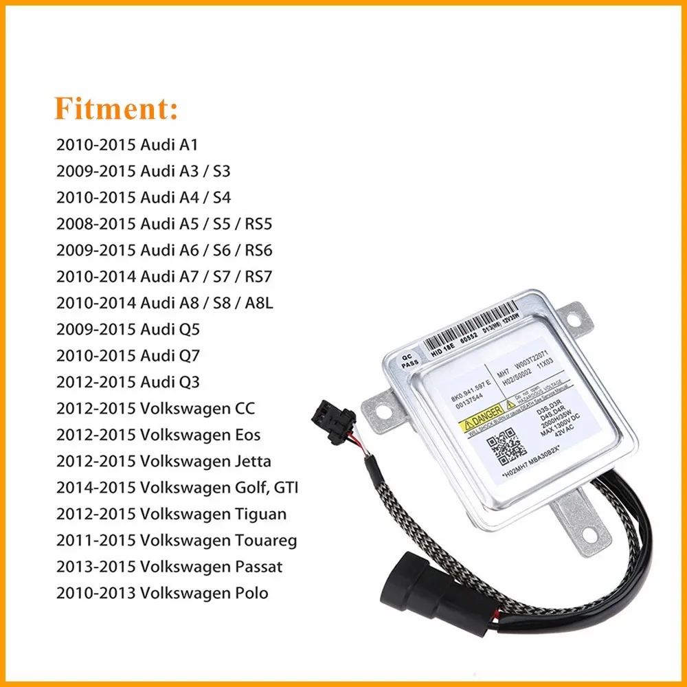Ксеноновый балласт 8K0941597E для фар Audi A1 A3 A4 A5 A6 A7 A8 VW Jetta Tiguan Golf Passat замена W003T22071|Лампы