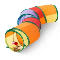 cat tunnel pet tube collapsible play toy indoor outdoor toys for puzzle exercising hiding training and running with fun ball