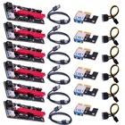 Адаптер-удлинитель Ver009, Usb 3,0, PCI-E Riser Ver 009S Express 1X 4X 8X 16X, 15 контактов на 6 контактов, кабель питания 60 см, 6 шт.