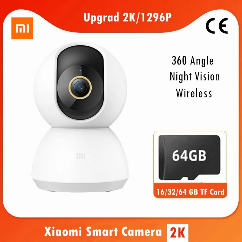 

Upgrade Mi Home CCTV 1296P IP Camera 2K 360 Angle Video WiFi Night Vision Wireless Webcam Security Cam Xiaomi Mijia Baby Monitor