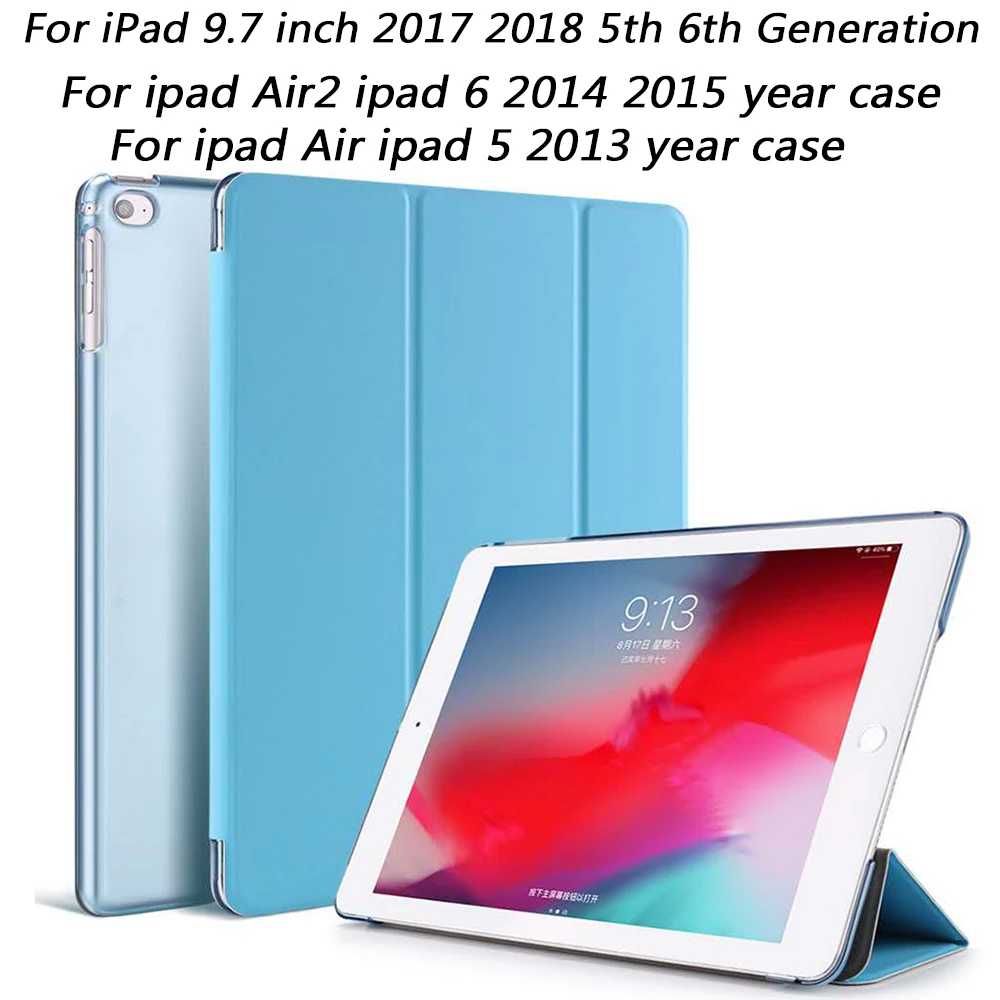 

For ipad Air 1/ 2 Case ipad 6 / 5 case A1474 A1475 A1476 A1566 A1567 cover for iPad 2017 2018 9.7 inch Case Shell Accessories