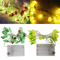 2m led flamingo pineapple string light decoration 20 lights hawaiian party baby shower summer party supplies wedding decoration