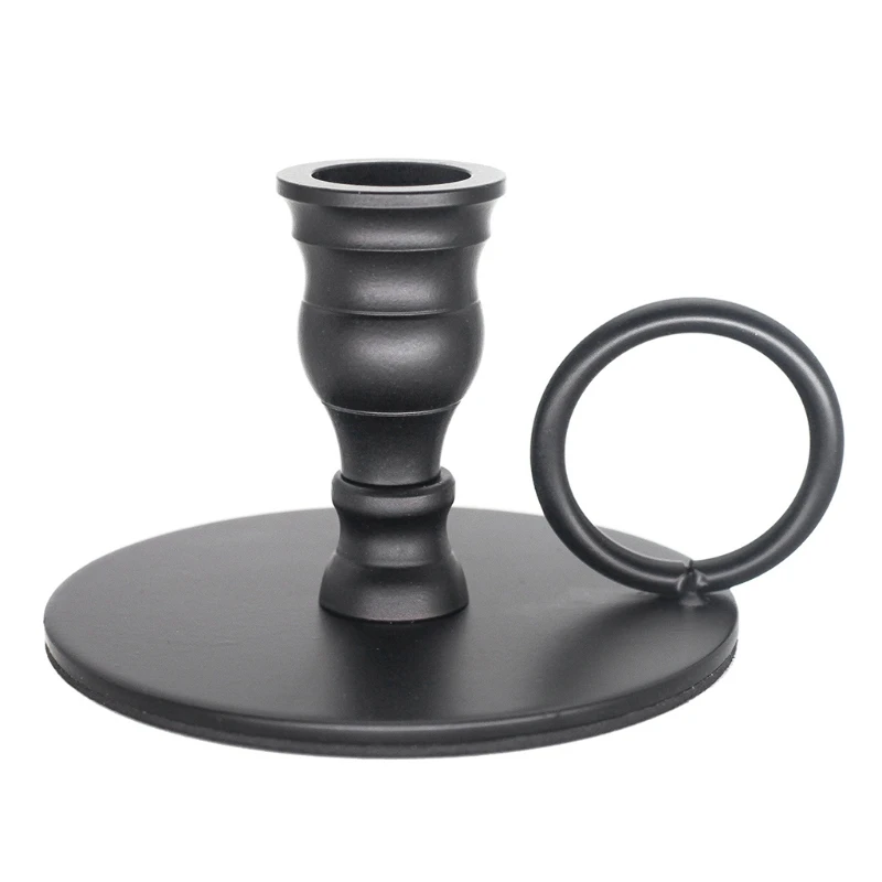 

Metal Pillar Candle Holder for 22mm Pillar Candles or Flameless LED Candles Halloween Christmas Candle Holder Decorations Gifts