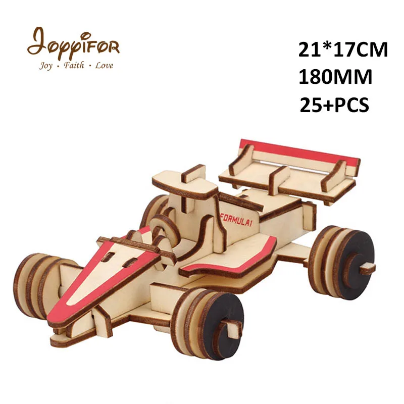 3D персональная деревянная трехразмерная спортивная машина гоночная модель carDIY