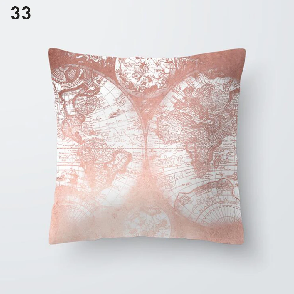 Наволочка для подушки розовая наволочка с изображением перьев декоративная