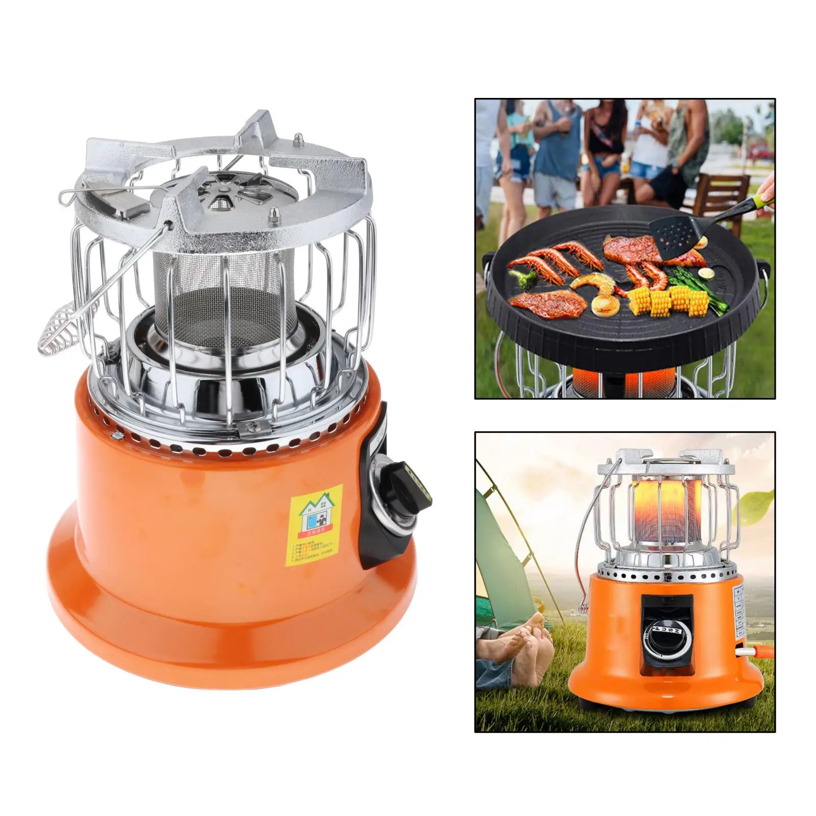 Mini Gas Heater Stove BBQ Grilling Camping Tent Warmer Burner Outdoor Hiking Picnic Adjustable Butane | Спорт и развлечения