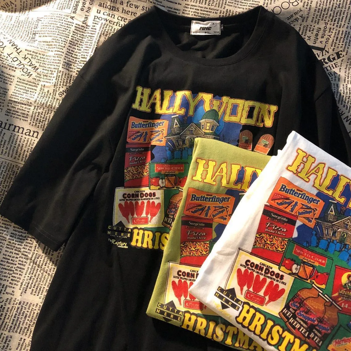 

High Quality American Casual Style Vintage Comics Streetwear T Shirts Women Basic Cotton Tshirts 2021 Summer Female Graphic Tee