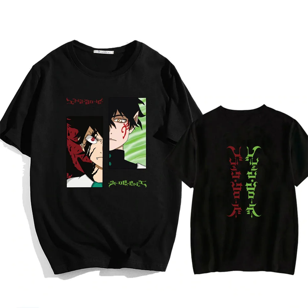 

Black Clover Hot Anime T-Shirt Fashion O-Neck Loose Hip Hop Man Woman