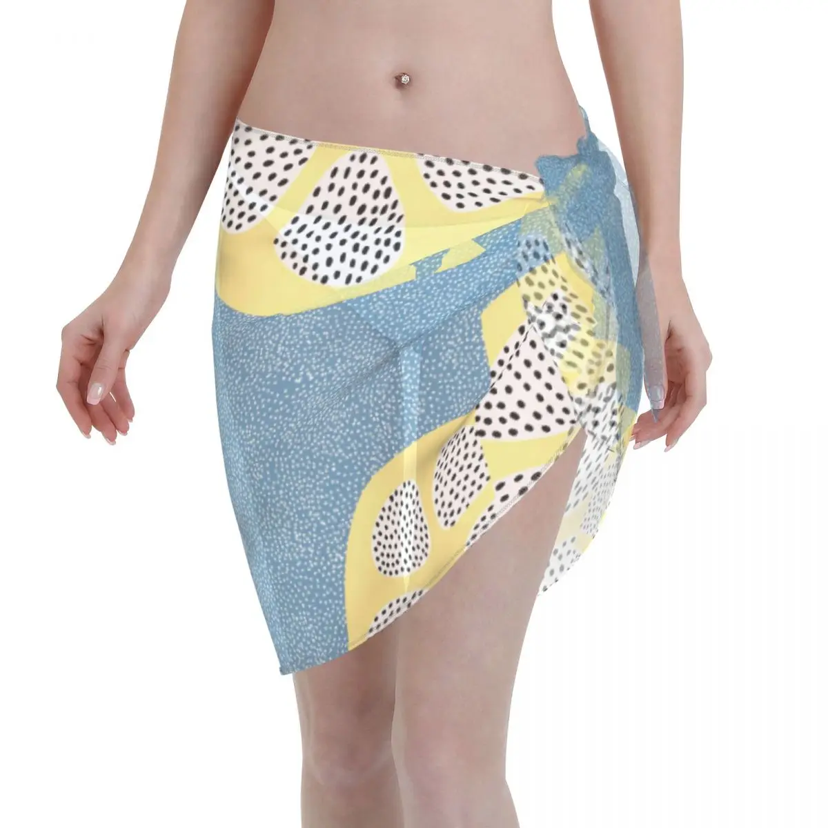 

2021 Beach Bikini Cover Ups Wrap Skirt Lemon Women Bathing Suit Sexy Swimsuit Beachwear