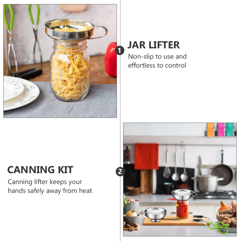 

1 Set Premium Canning Kit Durable Healthy Canning Funnel Jar Lifter Brush Set