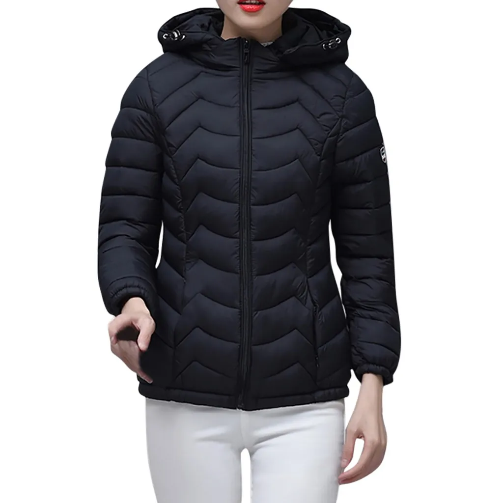 Зимняя куртка Женская Базовая плотная верхняя одежда с длинным рукавом пальто