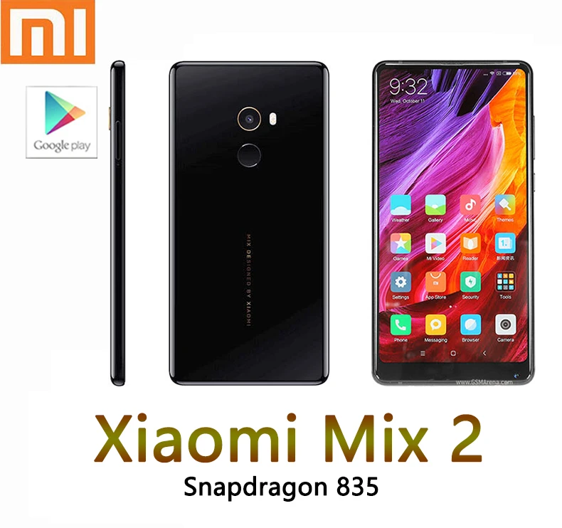 Xiaomi MIX 2 cellphone global version snapdragon 835 2160*1080 smartphone