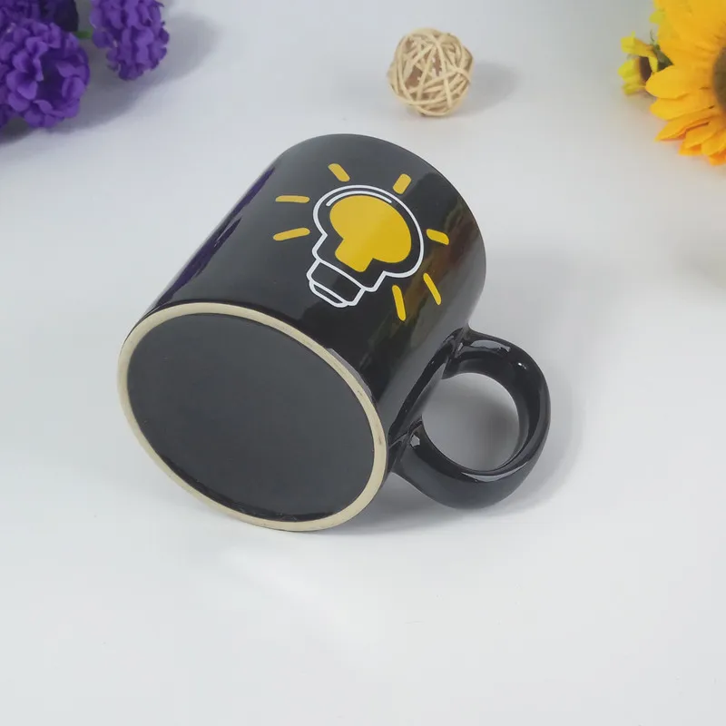 Креативная кружка с теплопередачей цветная чашка лампочкой будет меняться