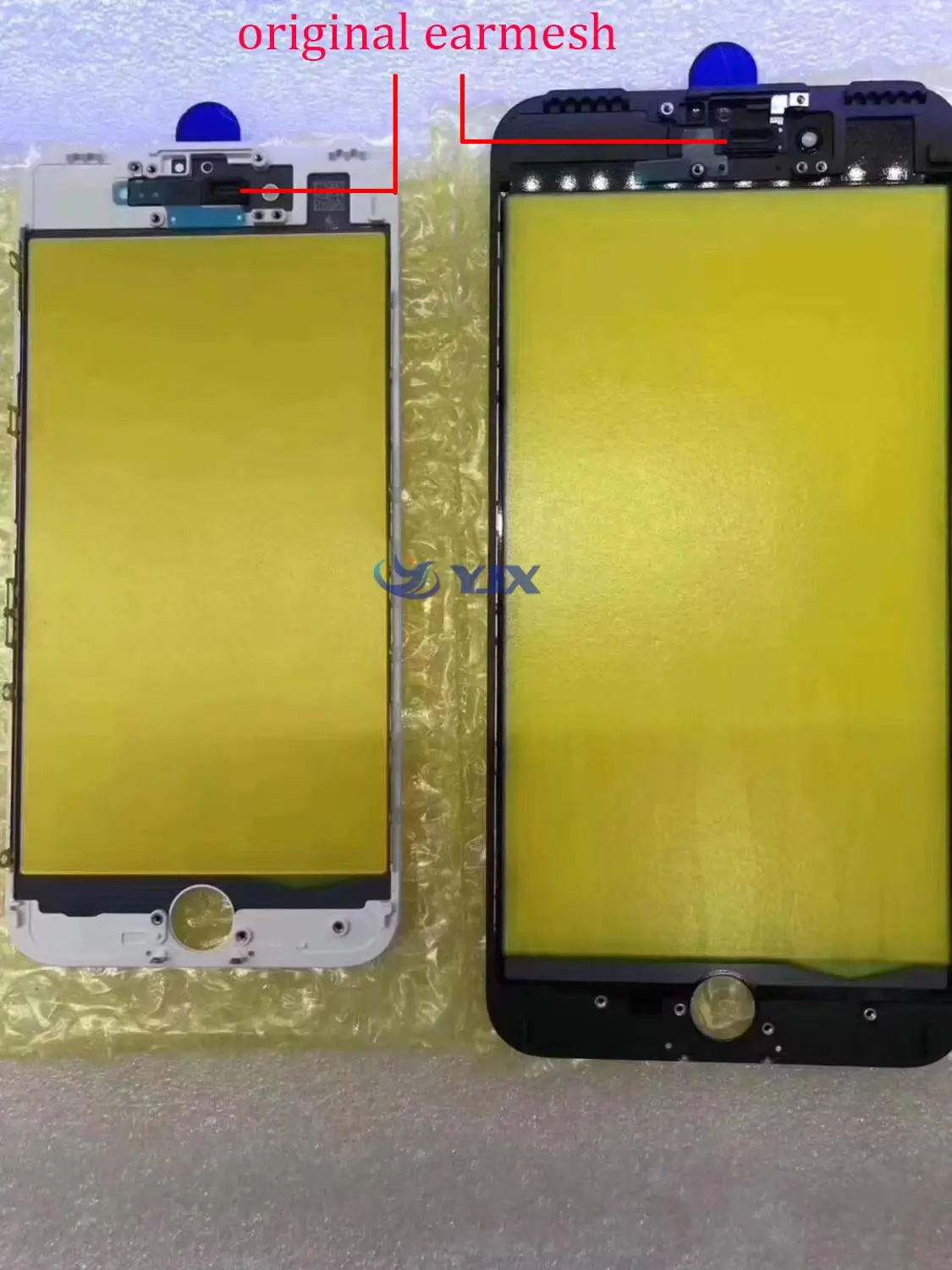 Оригинальное Сенсорное стекло 2 в 1 1:1 внешнее Переднее с рамкой для iPhone 6 6S Plus