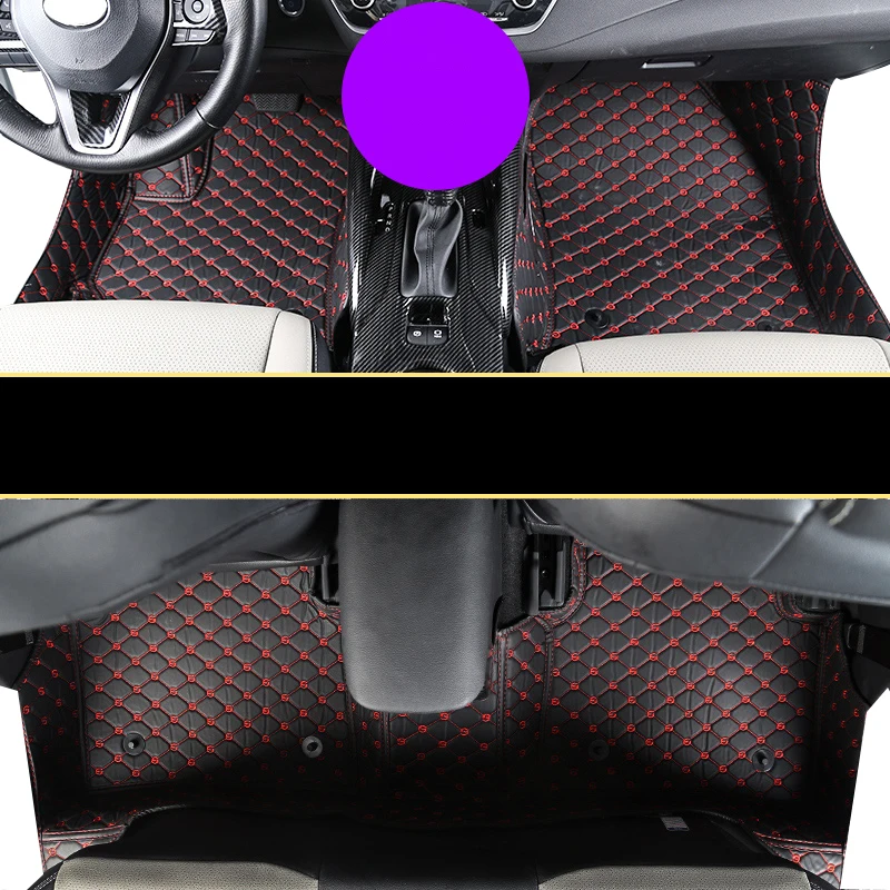 Кожаные автомобильные коврики для toyota corolla e210 2019 2020 2021 ковер аксессуары интерьера