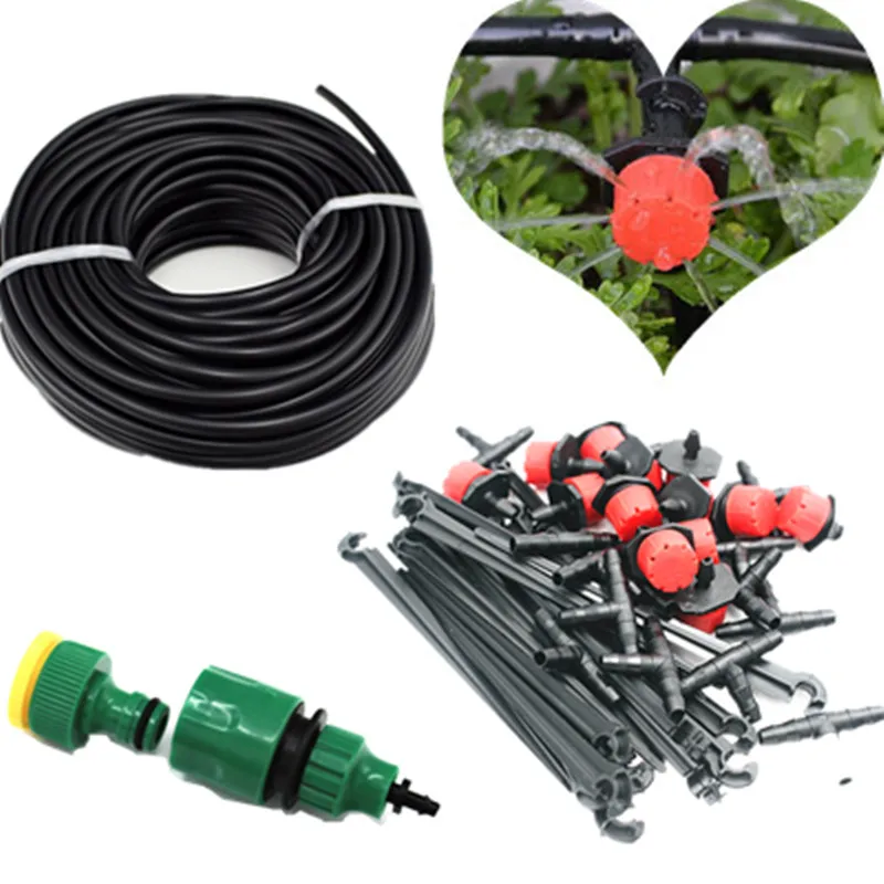 25 м садовый набор для самостоятельного полива с регулируемой капельницей|watering
