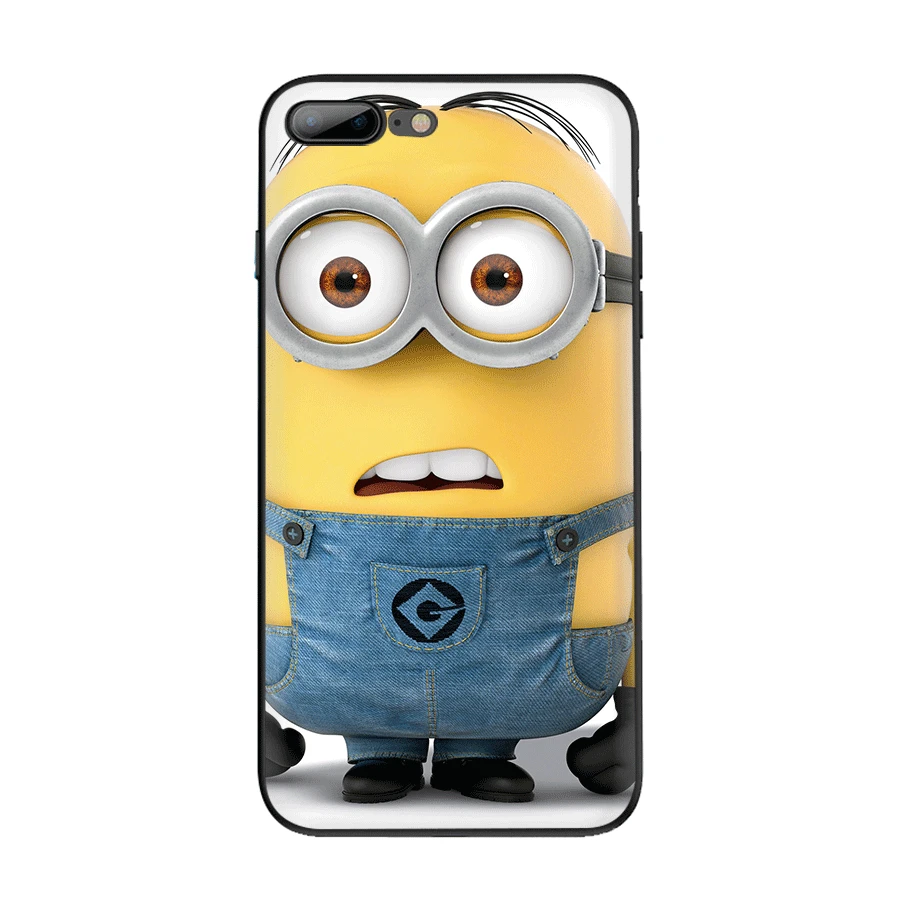 Чехол для iPhone 7 8 6 6s Plus 11 Pro XR X XS Max Роскошный чехол милые Миньоны из мультфильма |