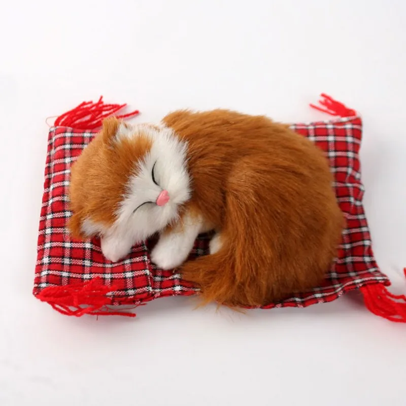 Украшения для салона автомобиля милая имитация спящих котов украшение приборной