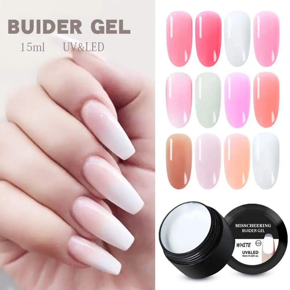 

Акриловый гель для наращивания ногтей, 15 мл, 12 цветов