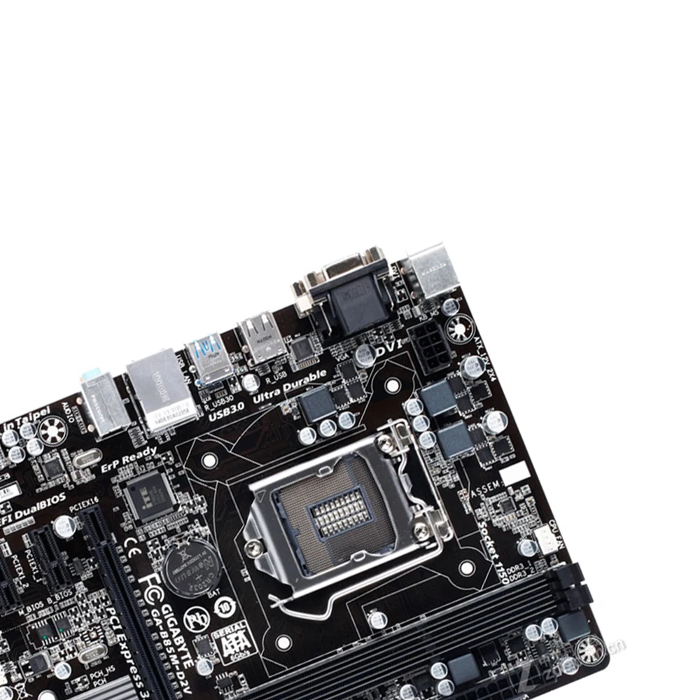 Gigabyte GA-B85M-D2V рабочего Материнская плата B85M-D2V B85 LGA 1150 Core i7 i5 i3 DDR3 16G SATA3 USB3.0 VGA, HDMI, DVI микро-atx корпус